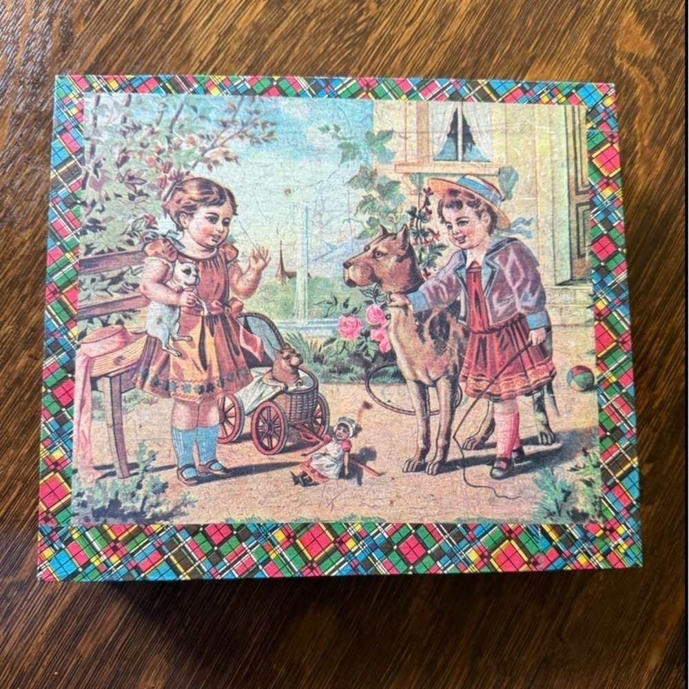 Antique 1900s~Wooden Cube Puzzle~30 Blocks Make Up 6 Different Puzzles~BR